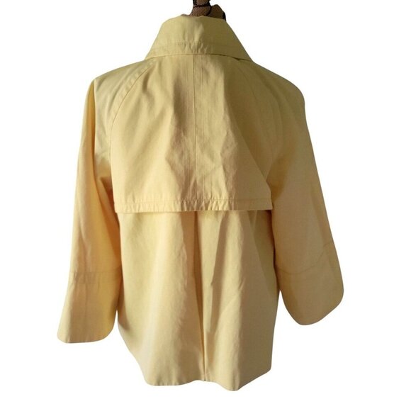 Style & Co  Swing  Yellow Rain Coat /  Peacock  Jacket  -  L - Picture 8 of 10
